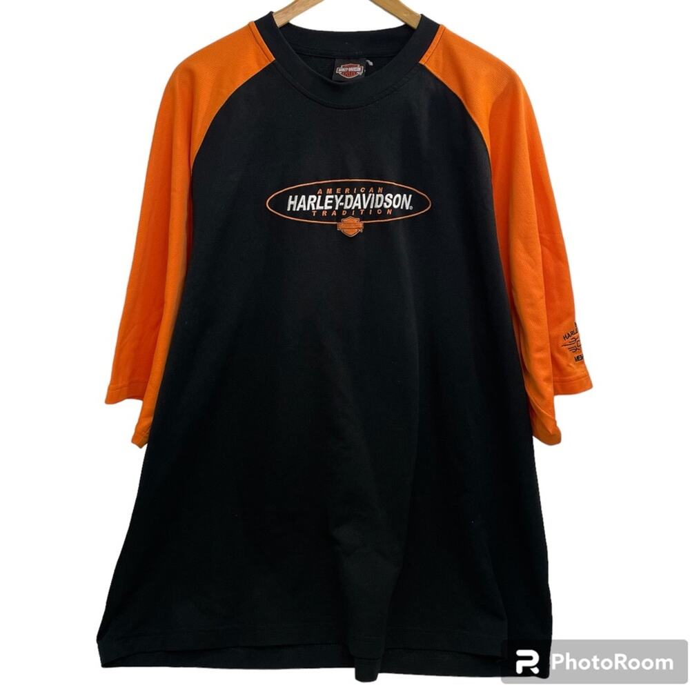 Harley Davidson Vintage Shirt Bumpus Memphis Tennessee 90s Motorcycle Black